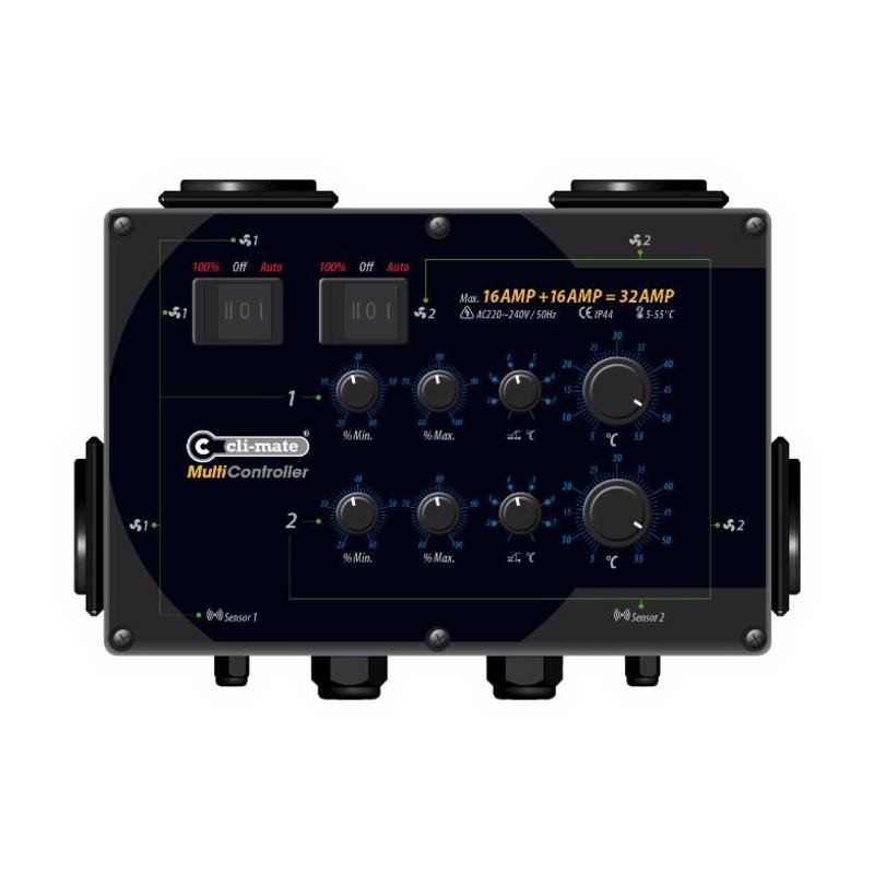 MULTI CONTROLLER CLI-MATE (16+16 AMP)