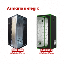 Kit cultivo ECO LED 100W con Armario