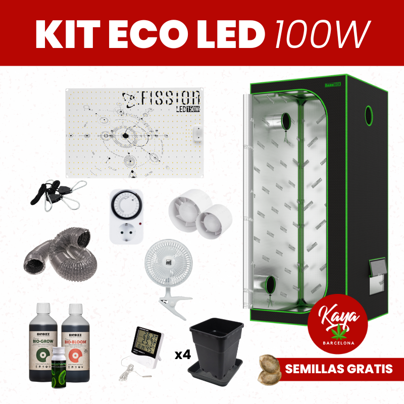 Kit cultivo ECO LED 100W con Armario