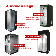 Kit Cultivo ECO LED 200W con Armario