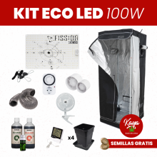 Kit cultivo ECO LED 100W con Armario