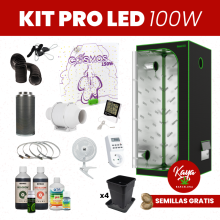 Kit Cultivo PRO LED 100W con Armario