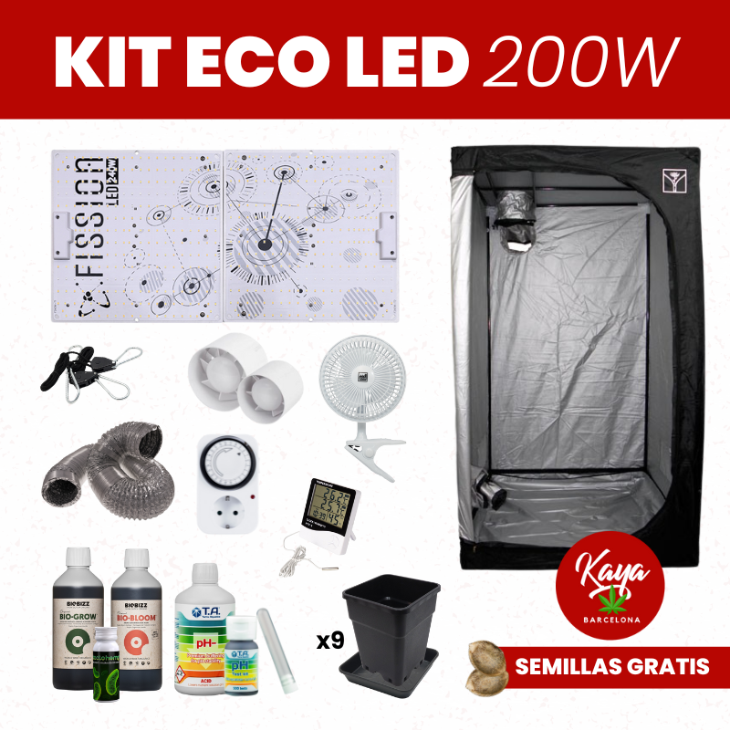 Kit Cultivo ECO LED 200W con Armario