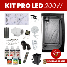 Kit Cultivo PRO LED 200W con Armario