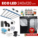 Kit Cultivo ECO LED 240x120 con Armario