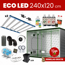 Kit Cultivo ECO LED 240x120 con Armario