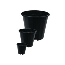 Black Round Pots