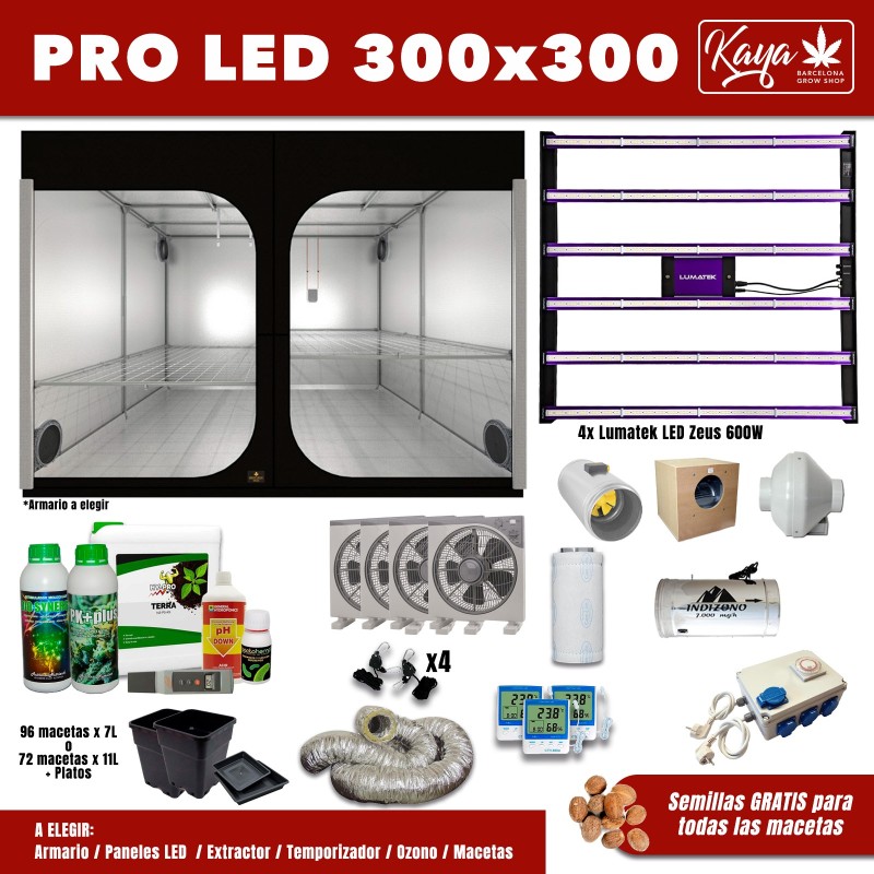 PRO Grow Kit LED 300 x 300 Tent